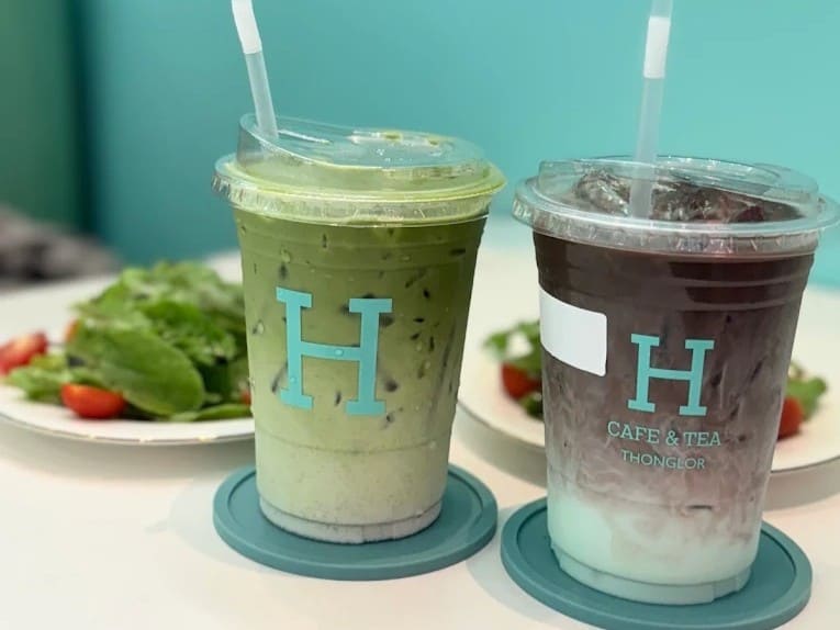 H CAFE & TEA Thonglor ทองหล่อ คาเฟ่ ขนมญี่ปุ่น ของหวาน