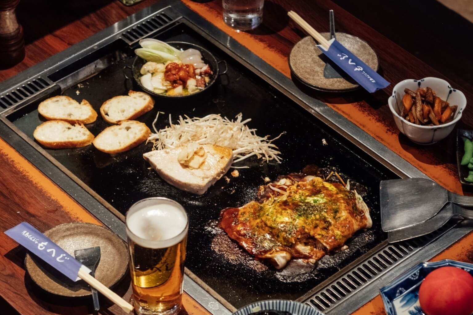 Tsukishima Monja Moheji มอนจายากิ มอนจา อาหารญี่ปุ่น วันแบ็งคอก เทปันยากิ