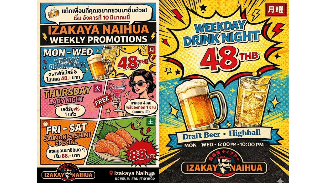 izakaya naihua อิซากายะ นายหัว สีลม ศาลาแดง