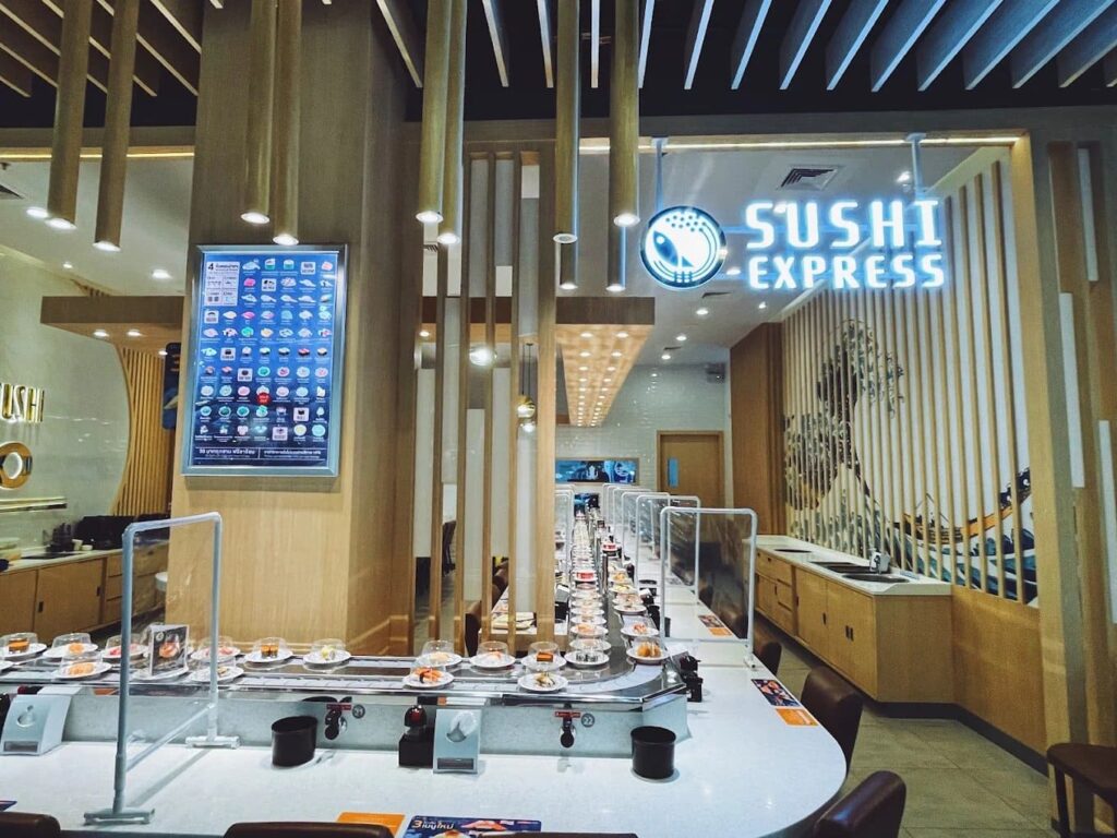 5. SUSHi EXPRESS - 10 ร้านอาหารญี่ปุ่นในเซ็นทรัล ชลบุรี (Central Chonburi) ปักหมุดพิกัดอร่อย จัดเต็มอาหารญี่ปุ่น